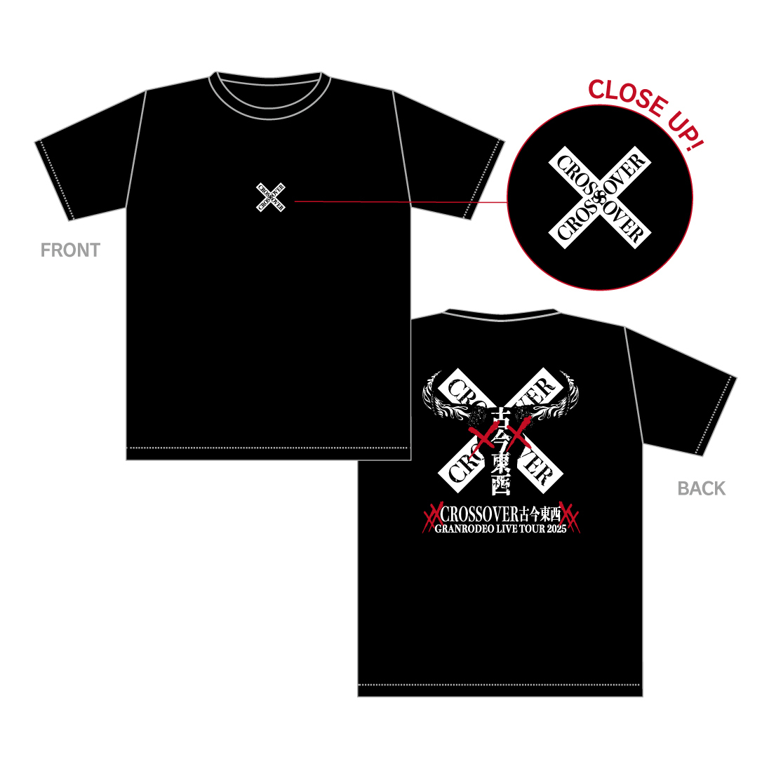 【古今東西】CROSSOVER Tシャツ