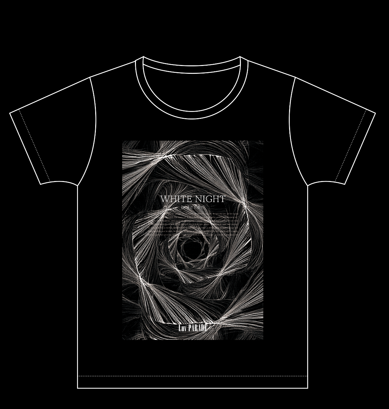「WHITE NIGHT」Tシャツ