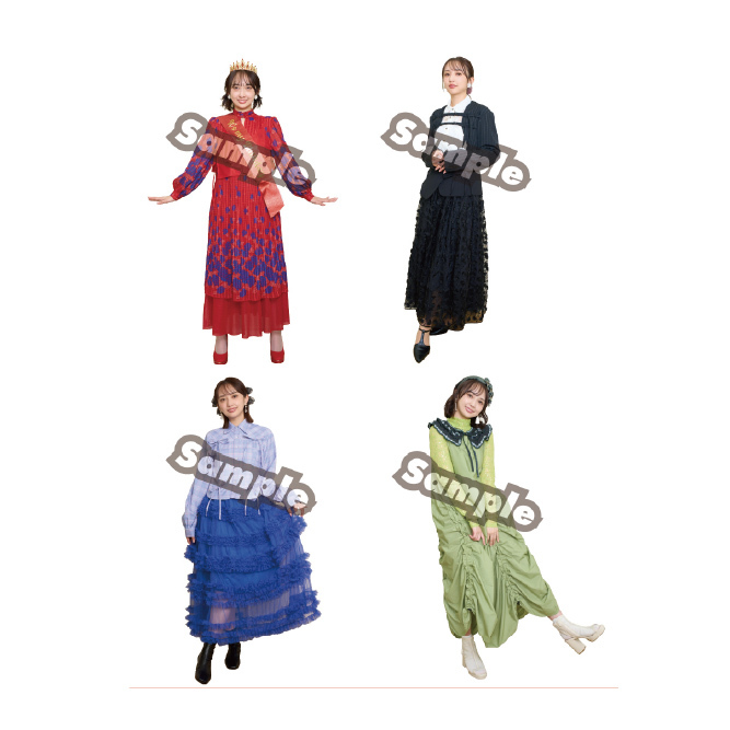 【小宮有紗】全身ステッカー（4枚セット）