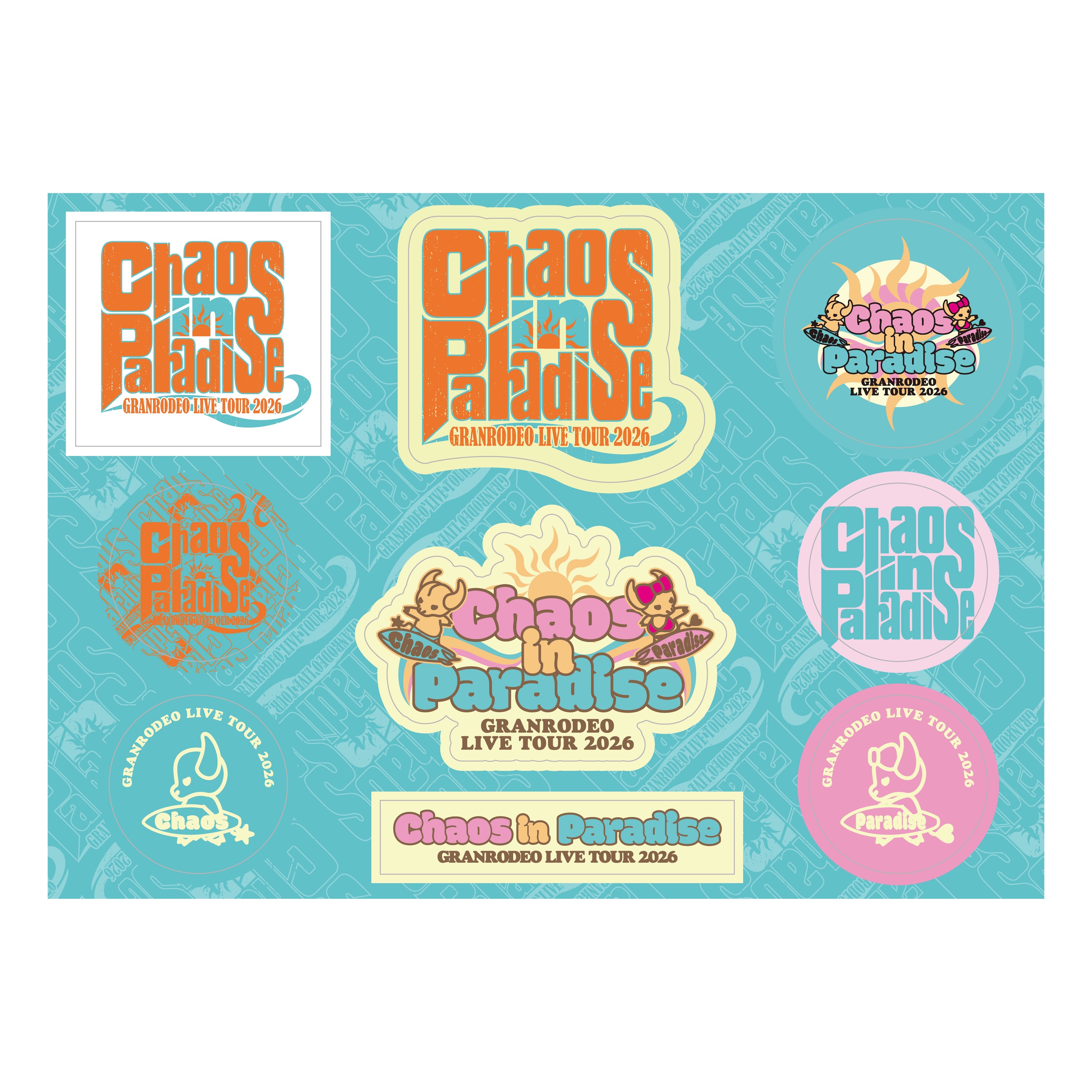 【カオパラ】ステッカーシート