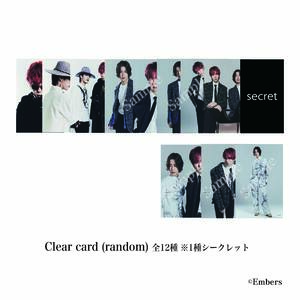 Embers 1st ONE-MAN LIVE  Clear card（random / 12種）