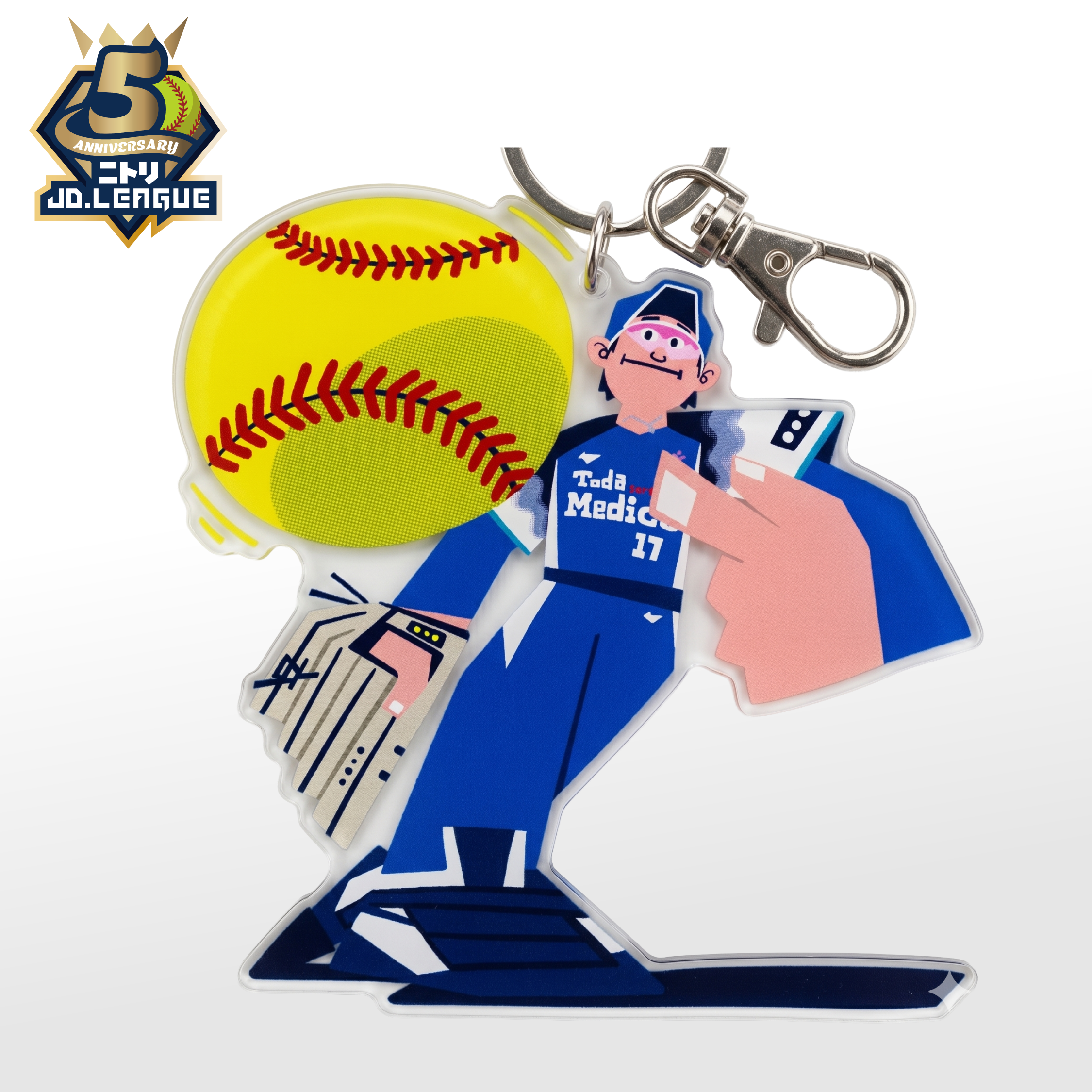 「りおた」描きおろしイラスト選手アクリルキーホルダー