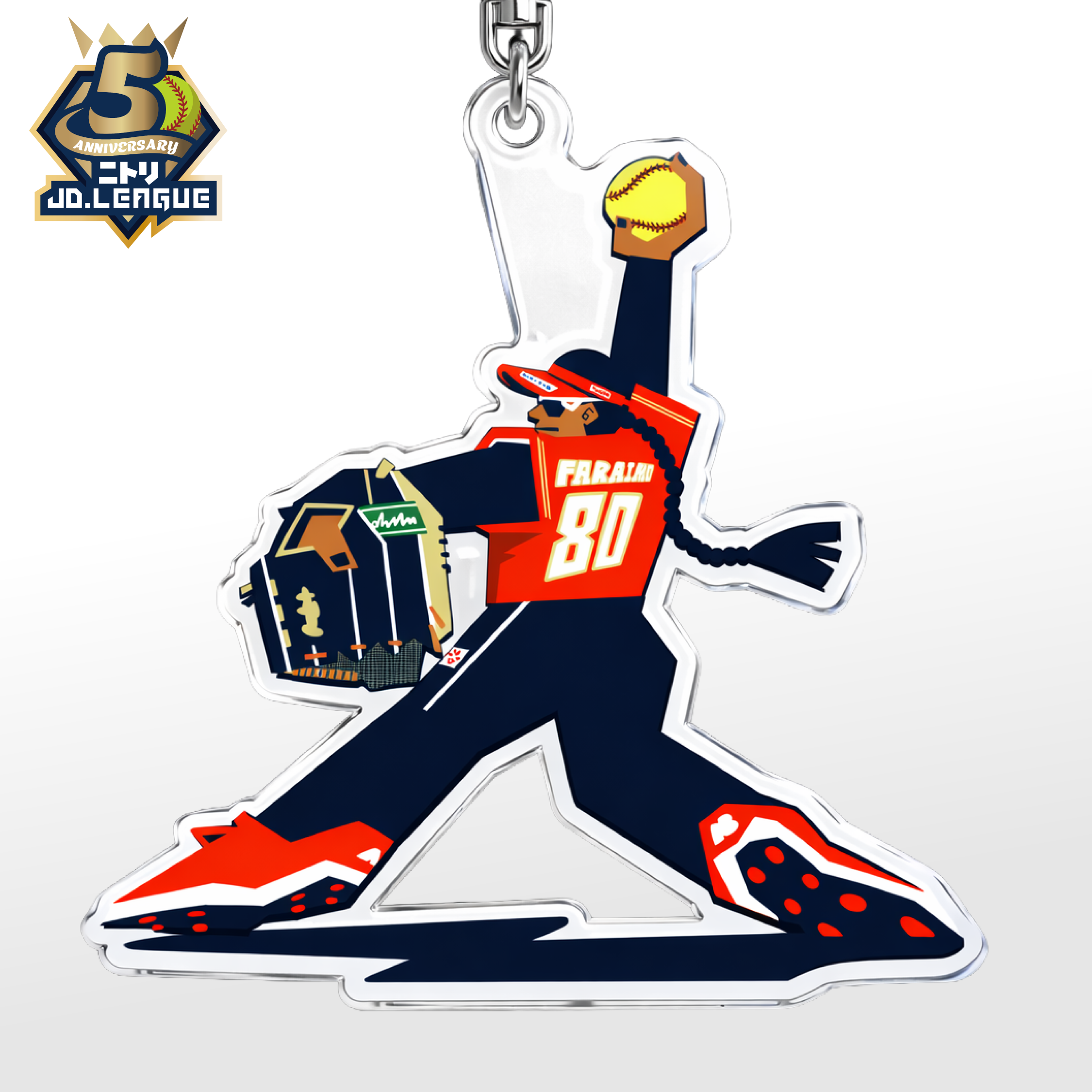 「りおた」描きおろしイラスト選手アクリルキーホルダー