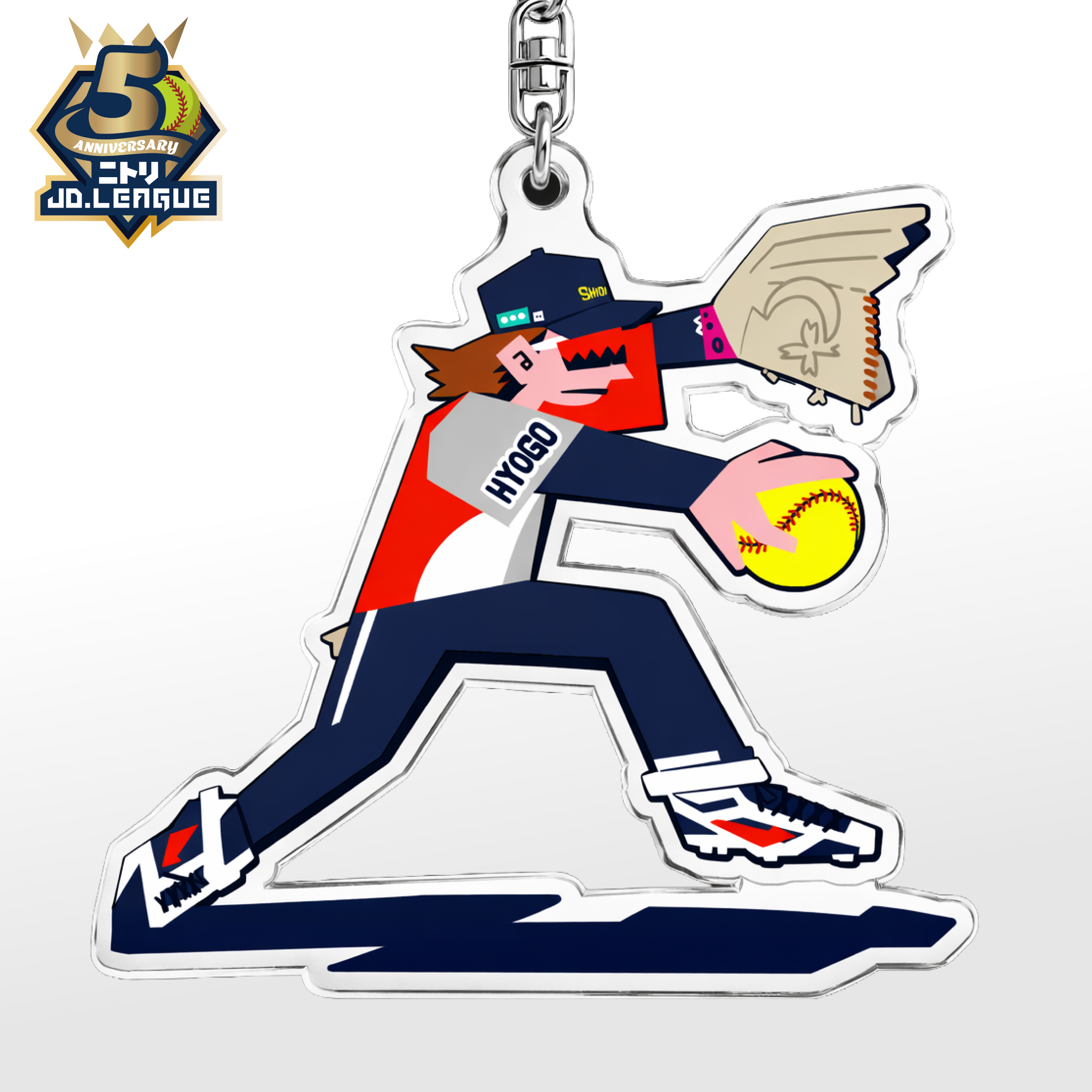 「りおた」描きおろしイラスト選手アクリルキーホルダー