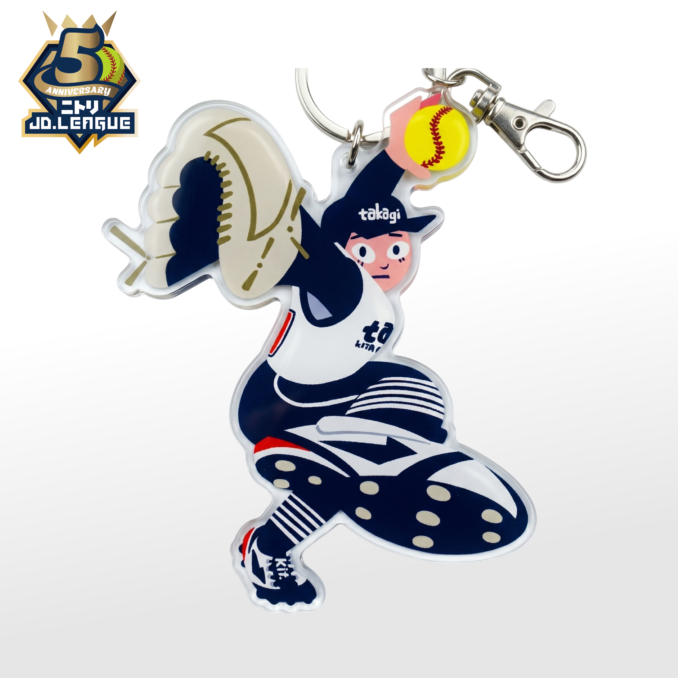 「りおた」描きおろしイラスト選手アクリルキーホルダー