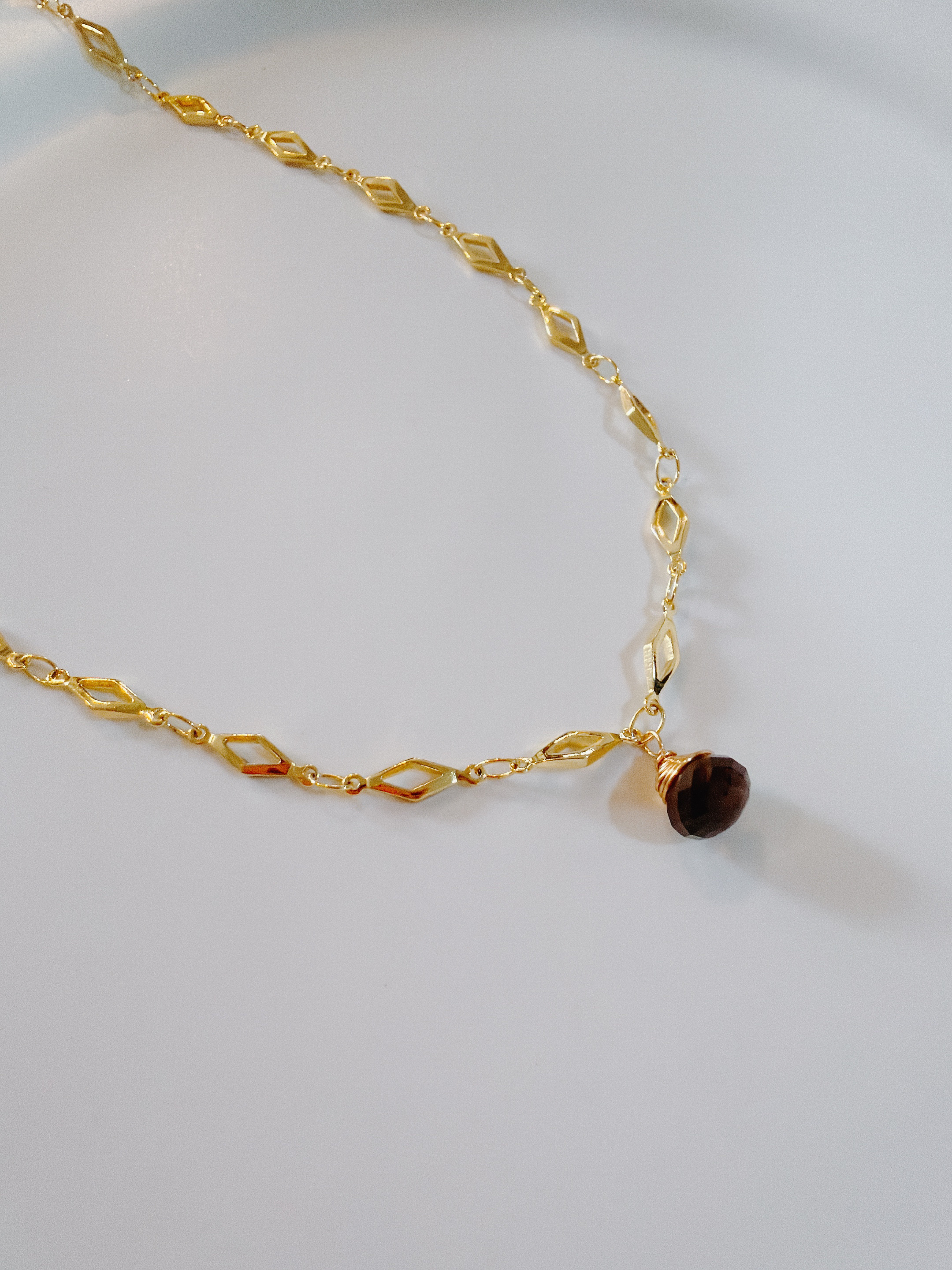 Coffee Quartz Necklace