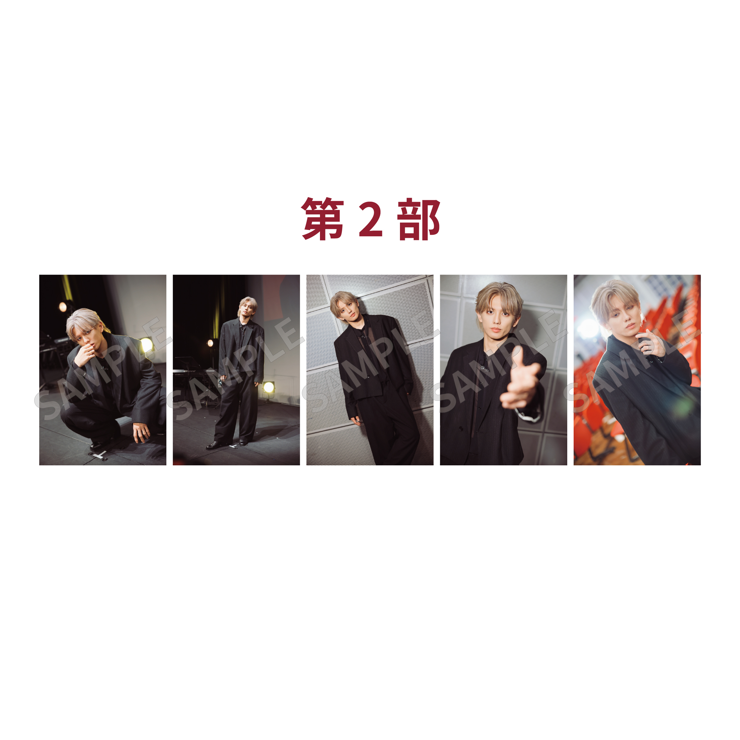 【高橋怜也】ステージショットブロマイドセット(2種)【受注販売】